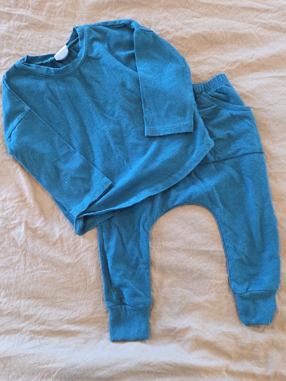 Kids Blue Matching Set Long Sleeve Top and Pants
